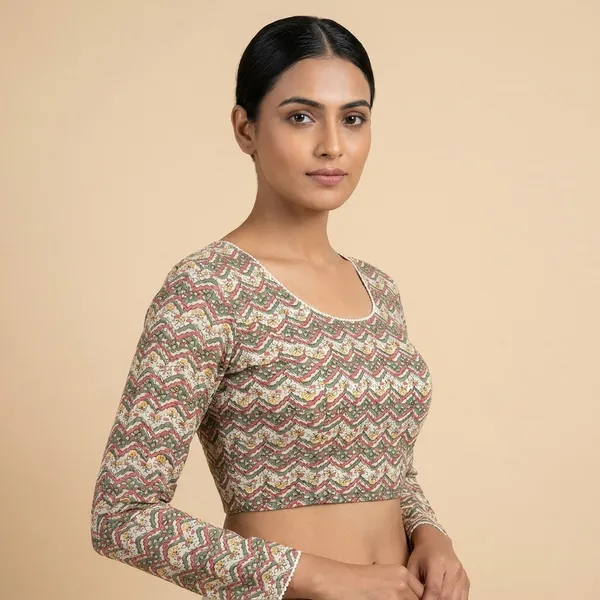 Multicolor_Printed_Full_Sleeve_Blouse_For_Women