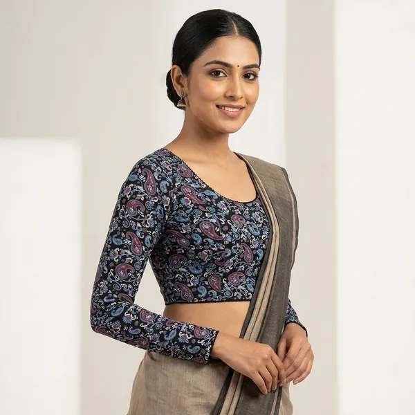 Multicolor_Printed_Full_Sleeve_Blouse_For_Women