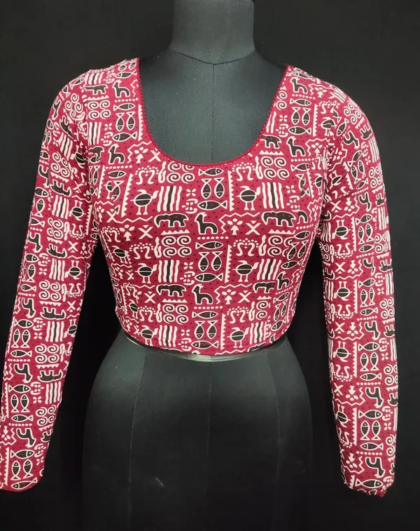 Multicolor_Printed_Full_Sleeve_Blouse_For_Women