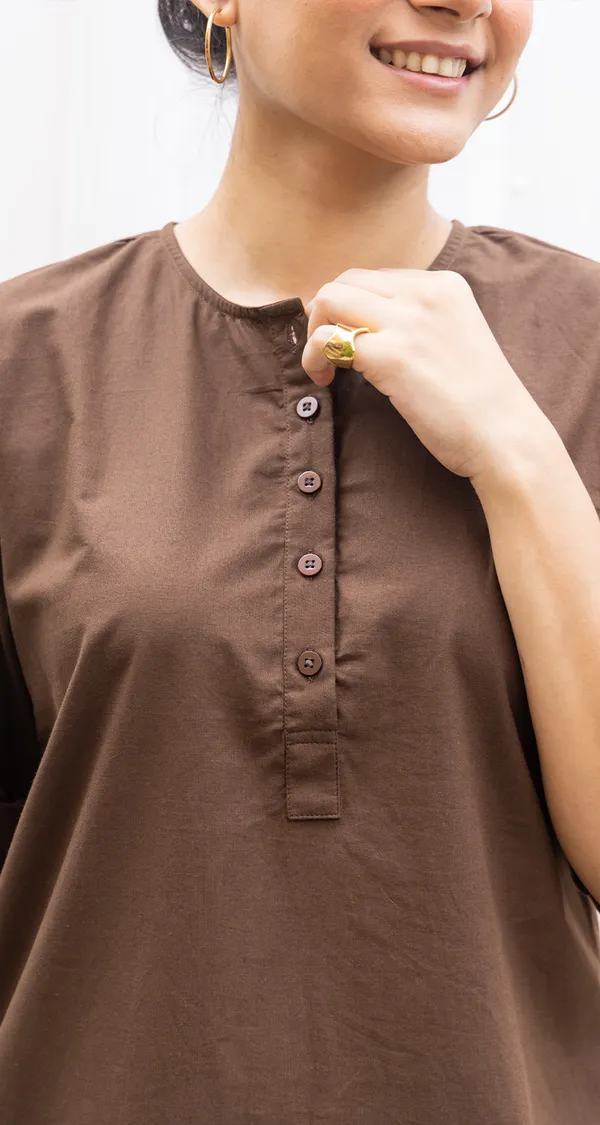 Coffee_brown_khadi_cotton_co-ord_set