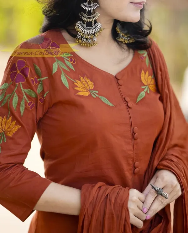 Kesariya_Grace:_Pure_Cotton_Embroidery_Suit_Set_From_The_Heart_Of_Jaipur