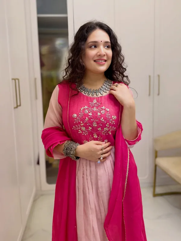 Pink_Nayantara__Mul_chanderi_suit_set