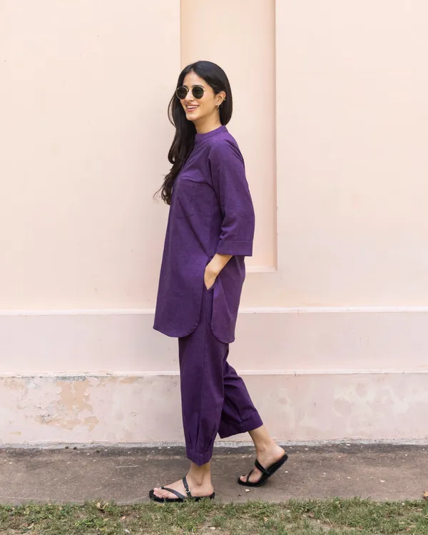 Purple__khadi_cotton_co-ord