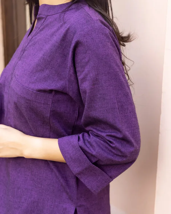 Purple__khadi_cotton_co-ord