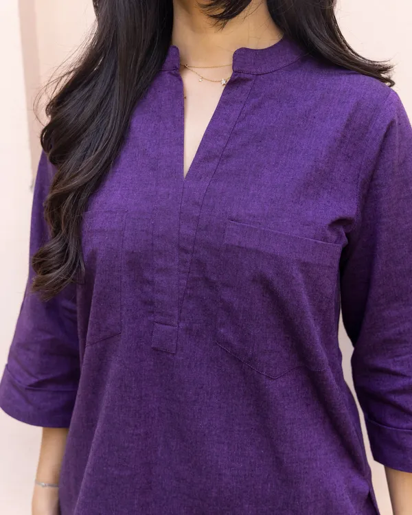 Purple__khadi_cotton_co-ord