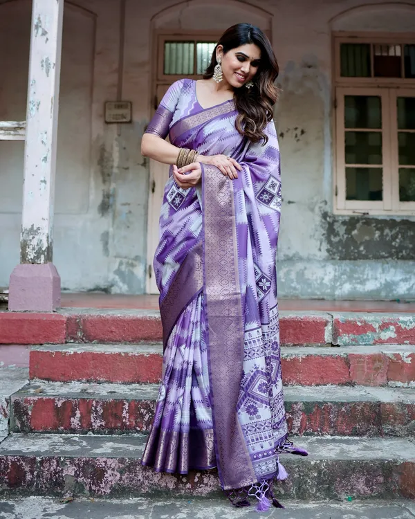 Angel_Pure_Silk_Saree_With_Gold_Zari_(Unstitched_Blouse_Piece)