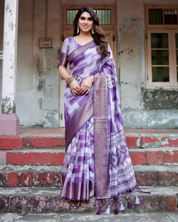 Angel_Pure_Silk_Saree_With_Gold_Zari_(Unstitched_Blouse_Piece)