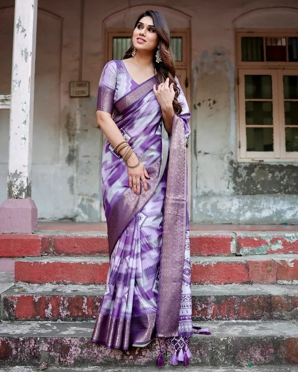 Angel_Pure_Silk_Saree_With_Gold_Zari_(Unstitched_Blouse_Piece)