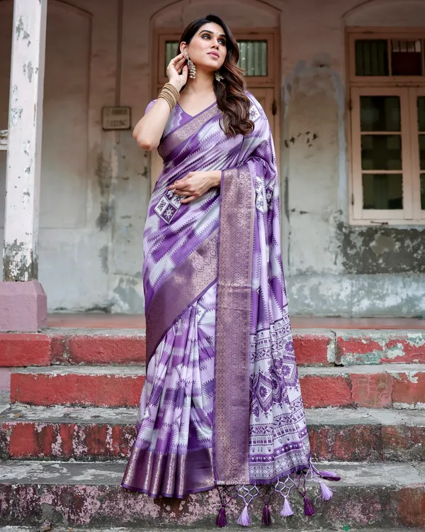 Angel_Pure_Silk_Saree_With_Gold_Zari_(Unstitched_Blouse_Piece)