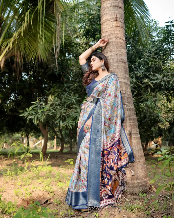 Arohi_Pure_Silk_Saree_With_Gold_Zari_(Unstitched_Blouse_Piece)