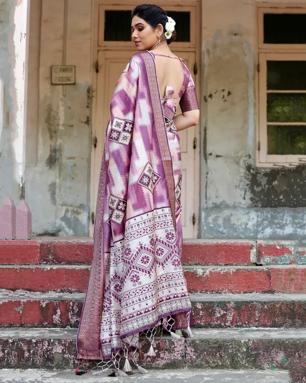 Fairy_Pure_Silk_Saree_With_Gold_Zari_(Unstitched_Blouse_Piece)
