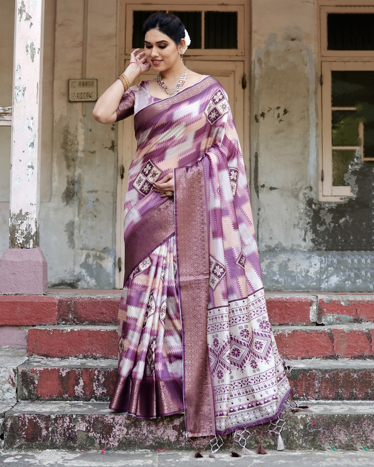 Fairy_Pure_Silk_Saree_With_Gold_Zari_(Unstitched_Blouse_Piece)