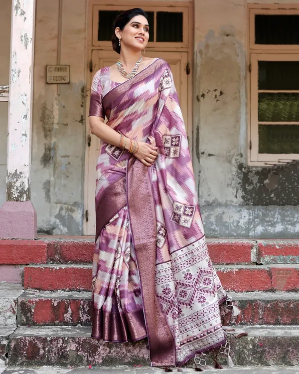 Fairy_Pure_Silk_Saree_With_Gold_Zari_(Unstitched_Blouse_Piece)
