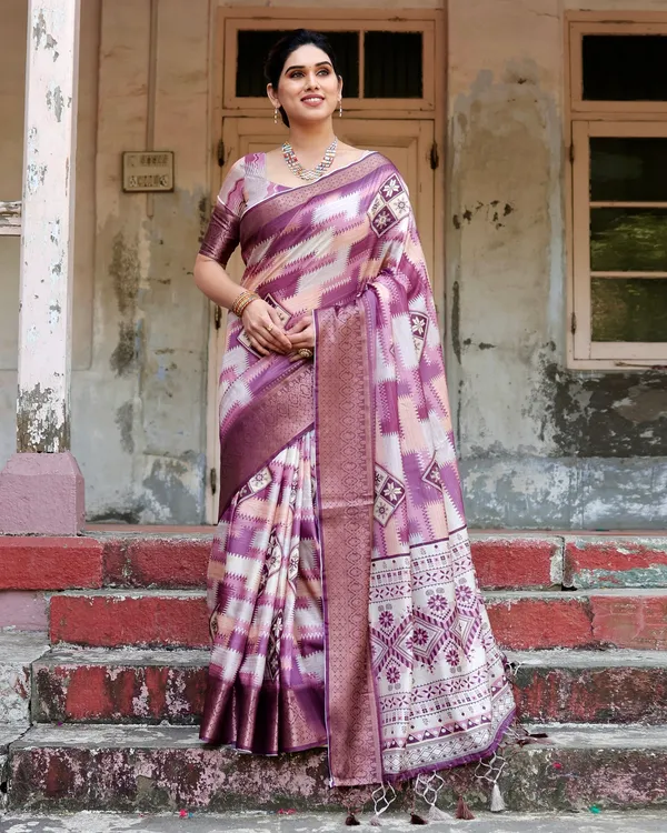 Fairy_Pure_Silk_Saree_With_Gold_Zari_(Unstitched_Blouse_Piece)