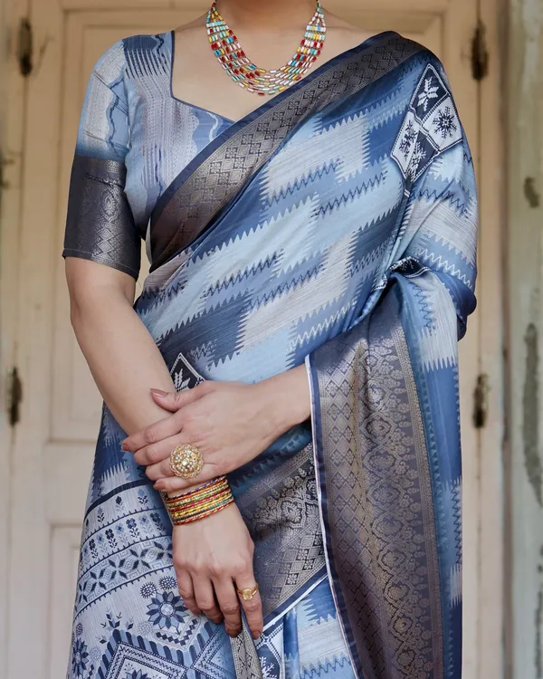 Statement_Pure_Silk_Saree_With_Gold_Zari_(Unstitched_Blouse_Piece)