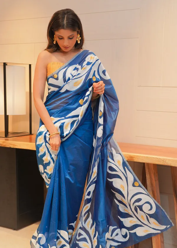 Stunning_Digital_Printed_Blue_Linen__Saree