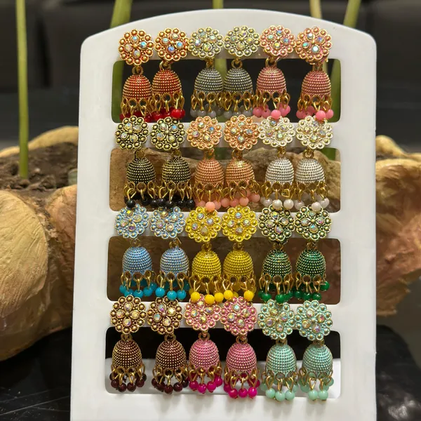 Combo_of_12_Pair_Jhumka_Earrings_for_Girlsand_women.