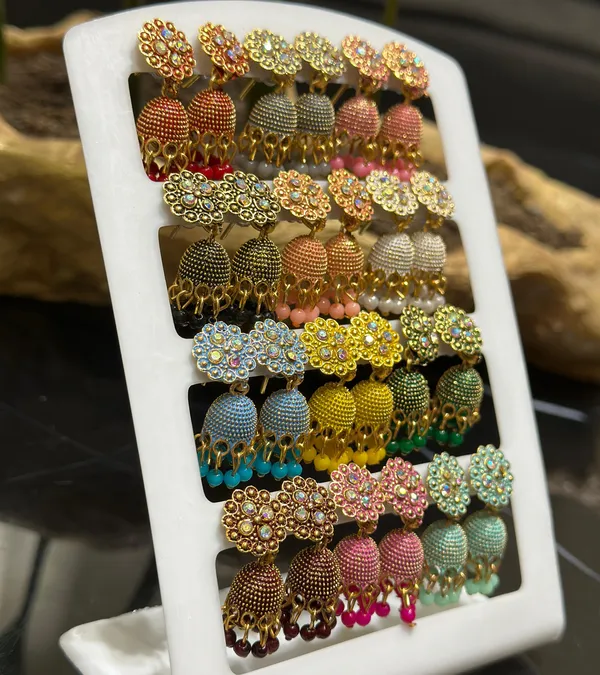 Combo_of_12_Pair_Jhumka_Earrings_for_Girlsand_women.