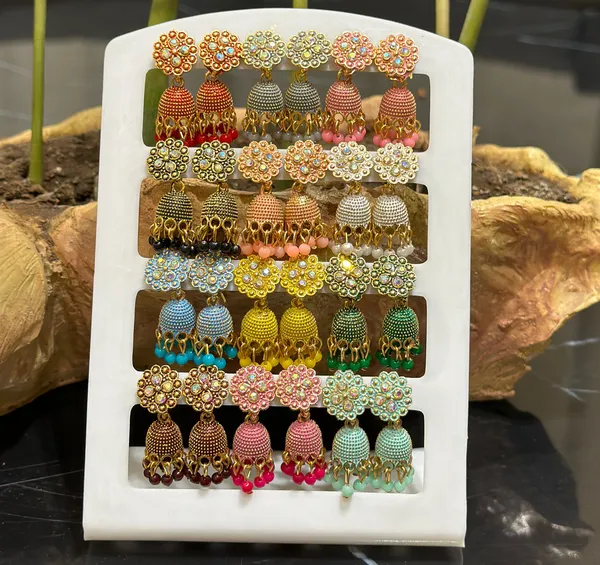Combo_of_12_Pair_Jhumka_Earrings_for_Girlsand_women.
