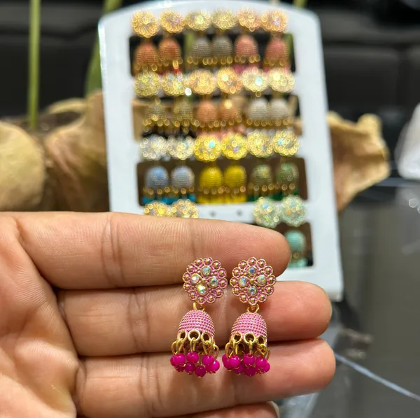 Combo_of_12_Pair_Jhumka_Earrings_for_Girlsand_women.