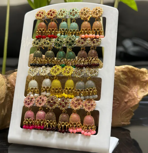 Combo_of_12_Pair_Jhumkis_for_Girls_and_Women