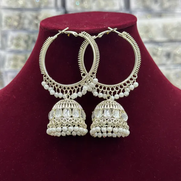 White_Gold_Plated_Hoop_Jhumka_Earrings_for_Girls_and_Women.