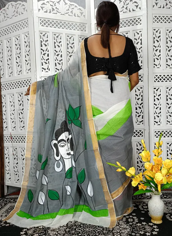 Kerala_Cotton_Hand_Printed_Saree