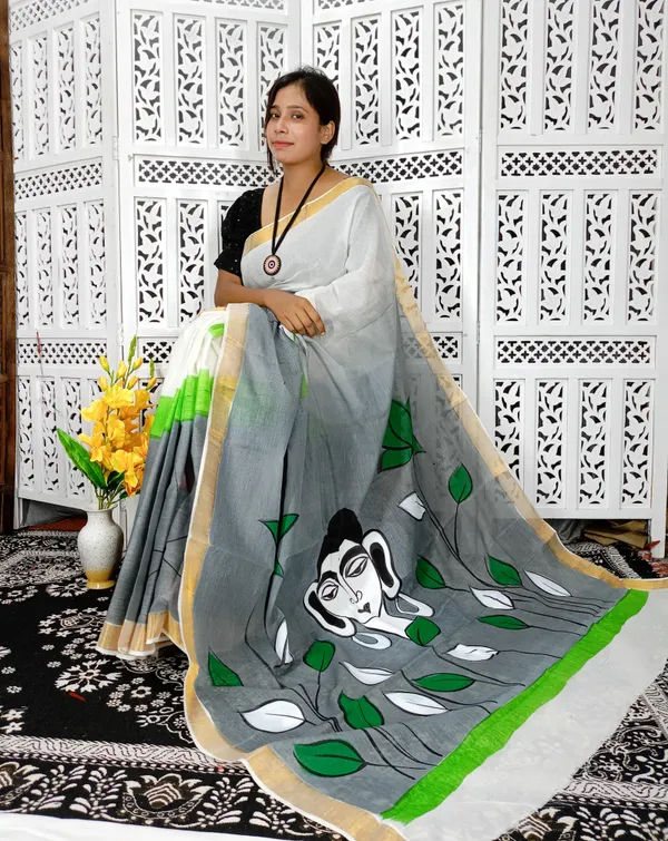 Kerala_Cotton_Hand_Printed_Saree