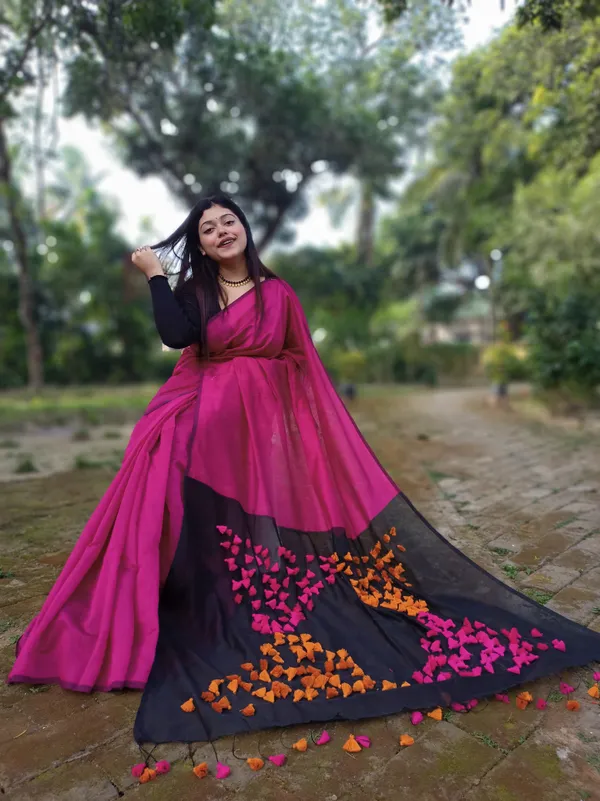 Rani_Cotton_Silk_Handloom_Saree_With_Blouse_Piece