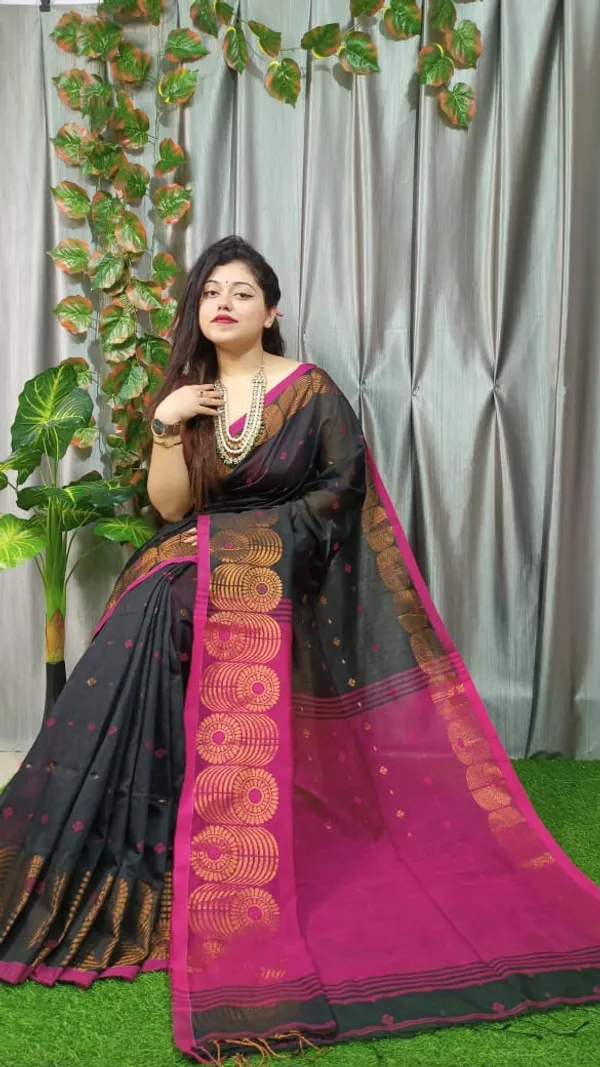 Black_All_Over_Cooper_Zori_Cotton_Silk_Saree