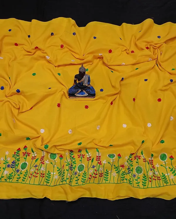 Prenda_Yellow_Best_Cotton_Woven_Design_Handloom_Saree