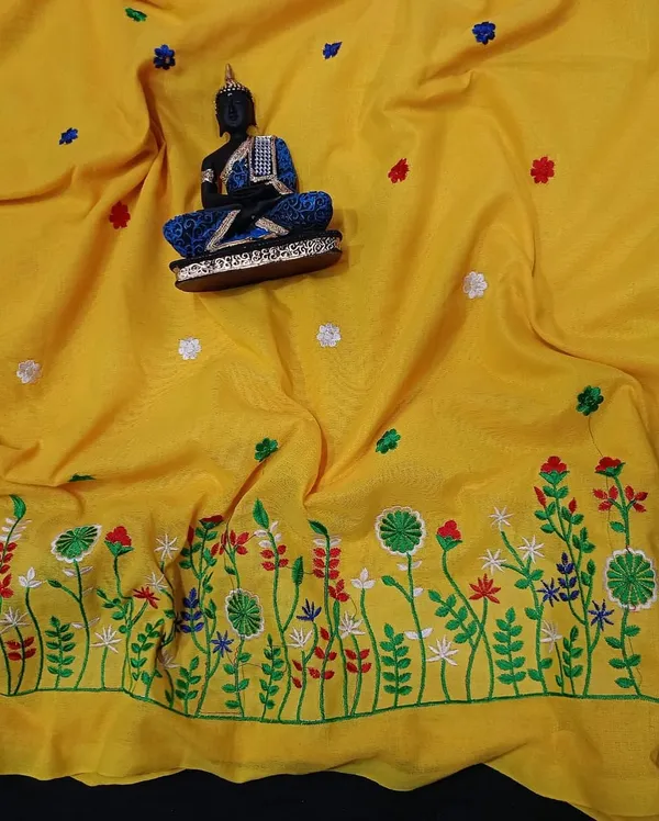 Prenda_Yellow_Best_Cotton_Woven_Design_Handloom_Saree