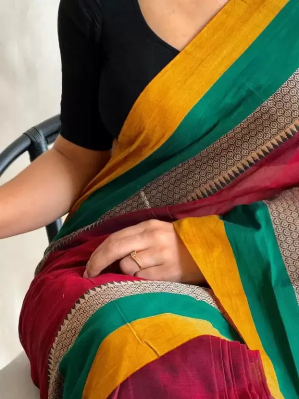 Red__Weaving_Work_Cotton_Handloom_Saree