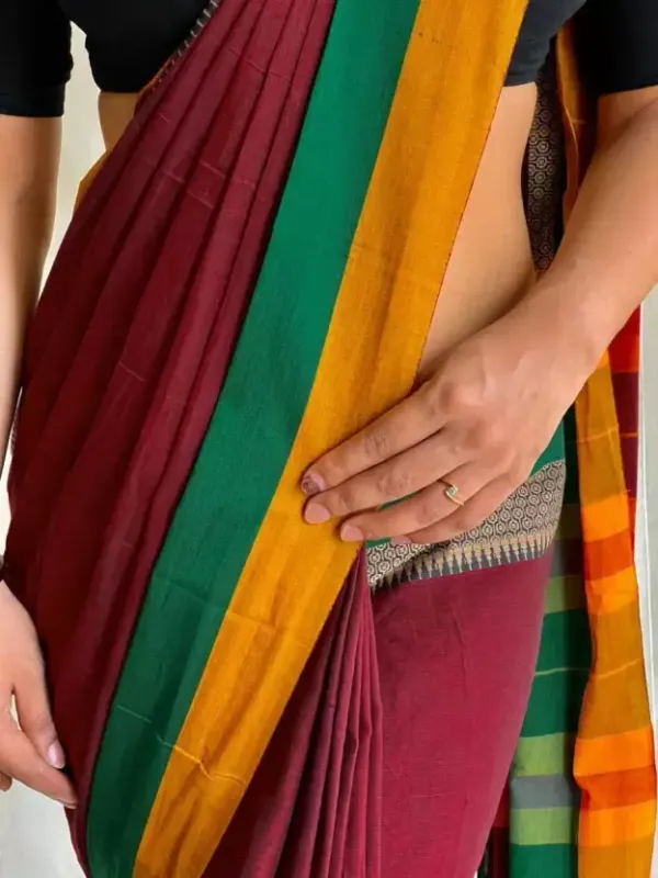 Red__Weaving_Work_Cotton_Handloom_Saree