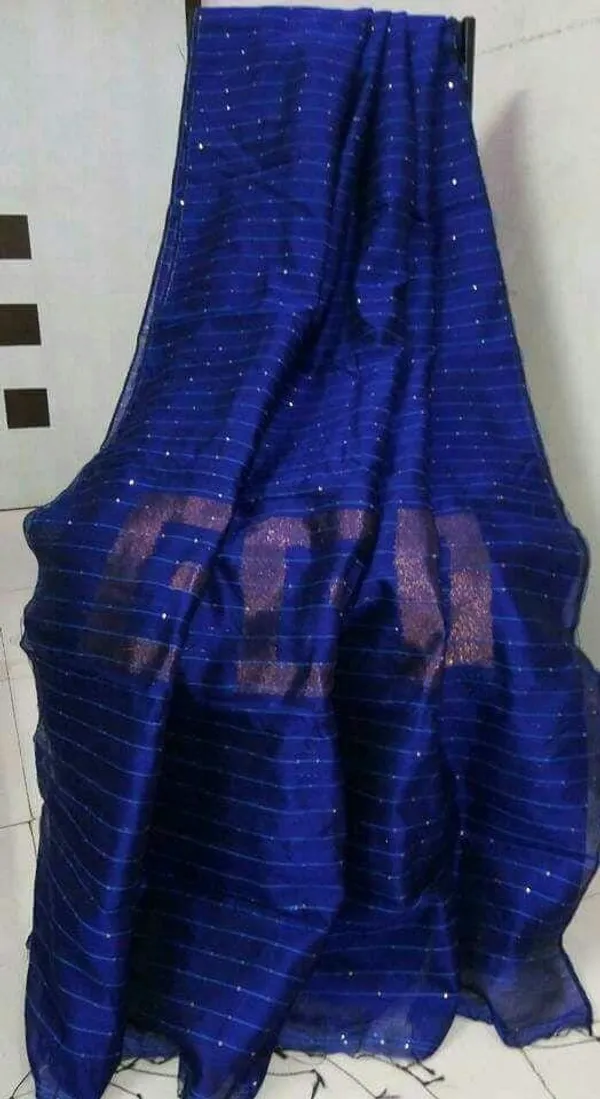 Prenda_Blue_Trending_Cotton_Silk_Box_Sequence_Design_Saree