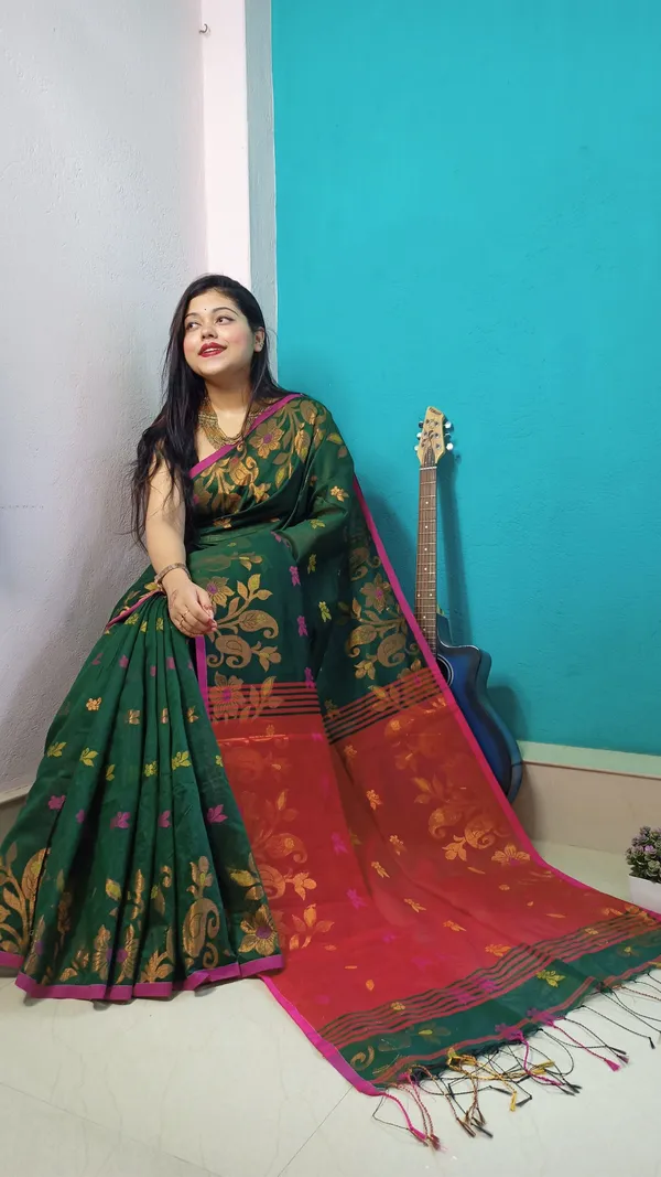 Green_Cooper_Zari_Handloom_Cotton_Silk_Saree