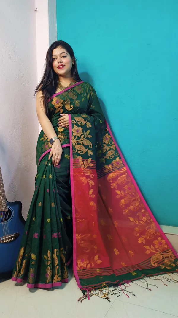 Green_Cooper_Zari_Handloom_Cotton_Silk_Saree