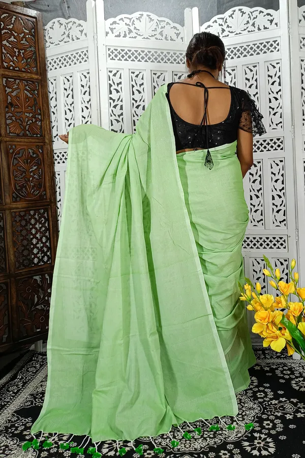 Green_Cotton_Handloom_Saree