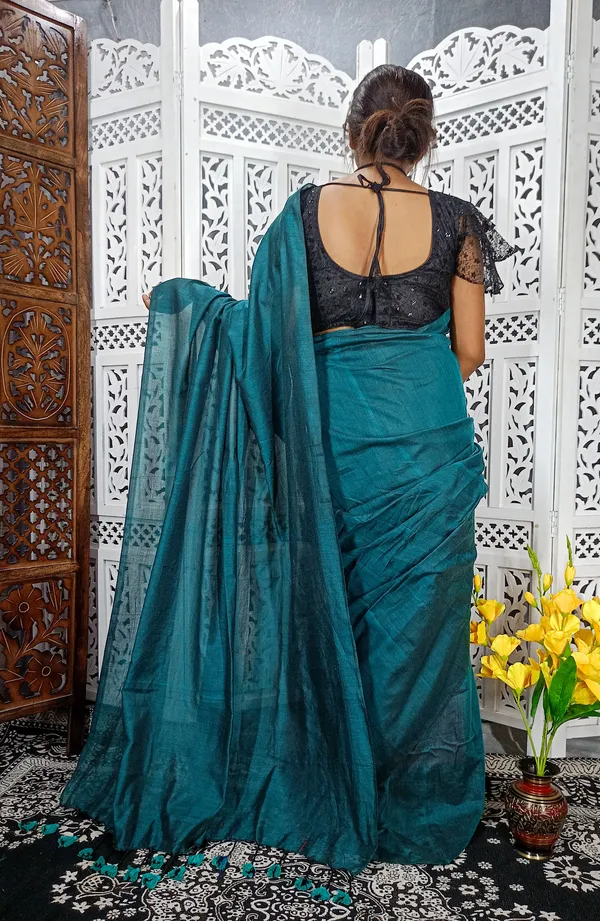 Green_Cotton_Handloom_saree_for_women