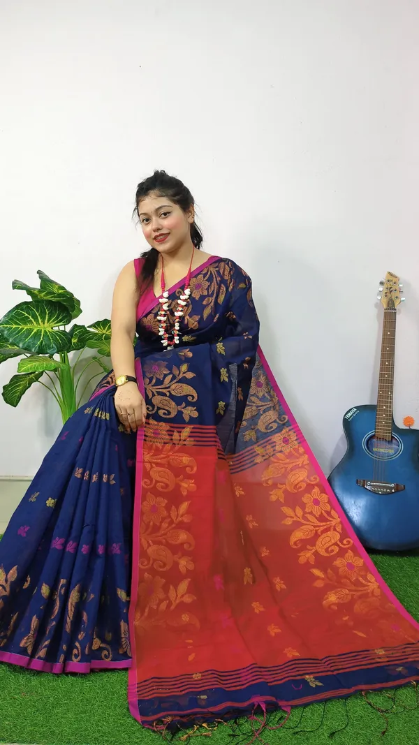 Nevy_Blue_Cooper_Zari_Handloom_Cotton_Silk_Saree