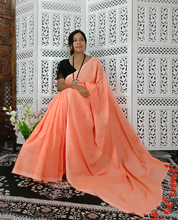 Orange__Cotton_Handloom_Saree