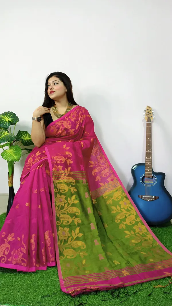 Pink_Cooper_Zari_Handloom_Cotton_Silk_Saree
