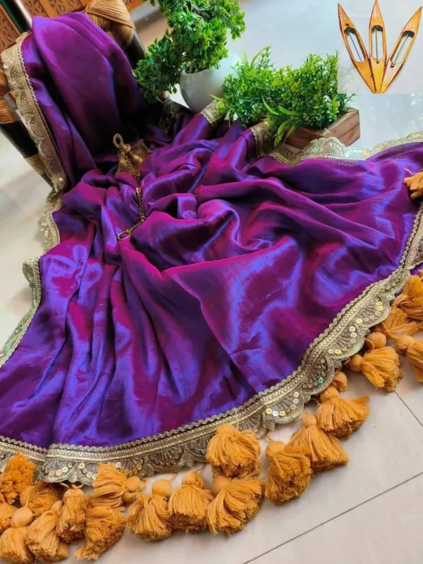 Prenda_Purple_Pure_Raga_Tissue_Lace_Border_Design_Handloom_Saree