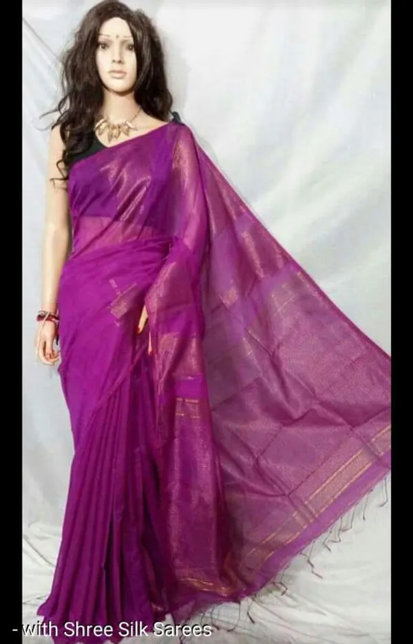 Prenda_Purple_Trendy_Look_Cotton_Silk_Zari_Temple_Design_Saree
