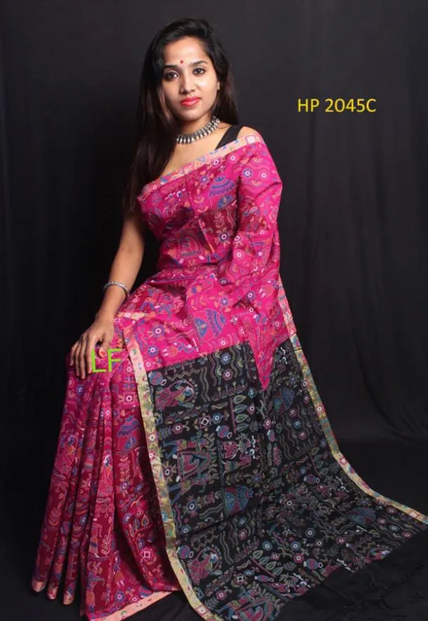 Prenda_Purple_Trendy_Style_Madhubani_Print_Cotton_Silk_Saree