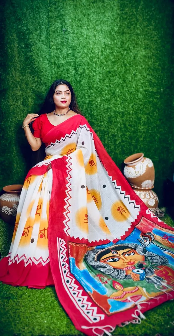 White_Durga_Puja_Special_Cotton_Handloom_Saree