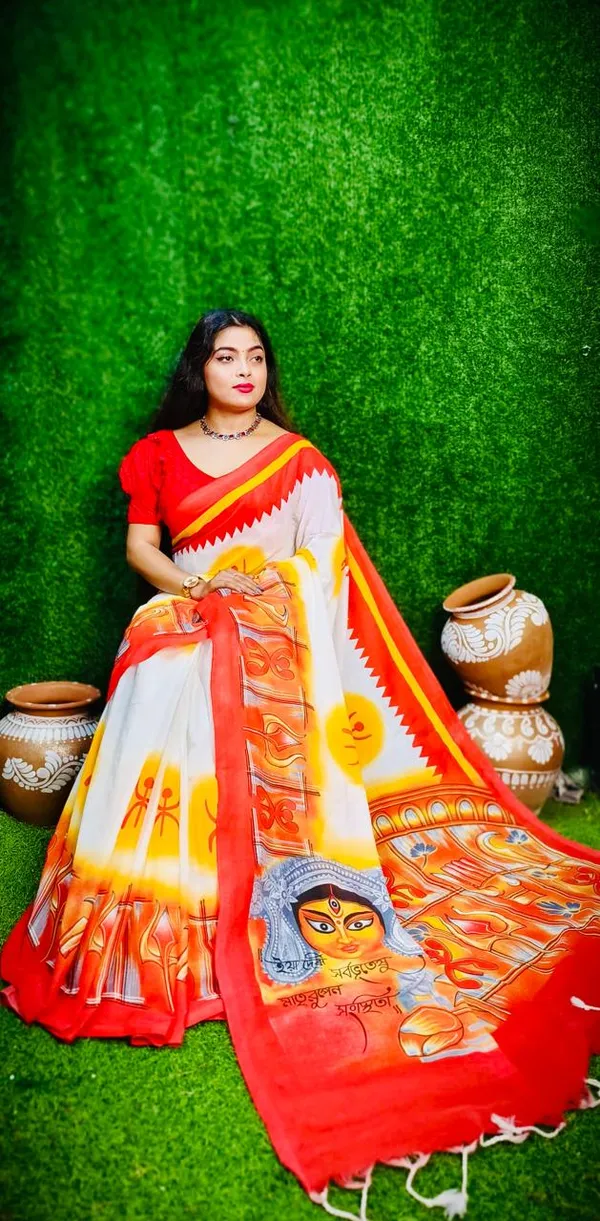 White_Durga_Puja_Special_Cotton_Handloom_Saree