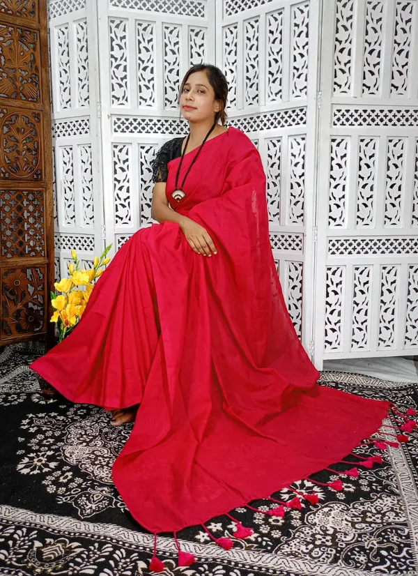 Red_Cotton_Handloom_Saree