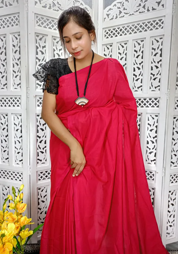 Red_Cotton_Handloom_Saree