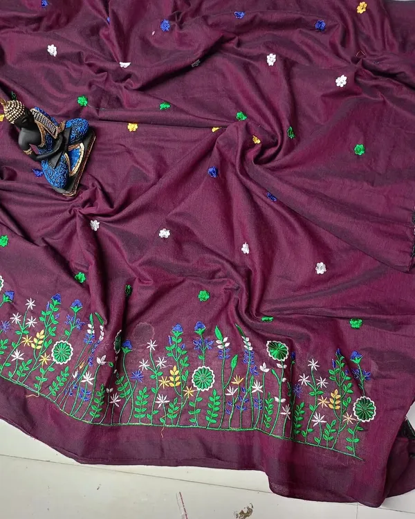 Prenda_Purple_Best_Cotton_Woven_Design_Handloom_Saree